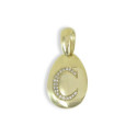 YELLOW GOLD PLATE WITH LETTER C