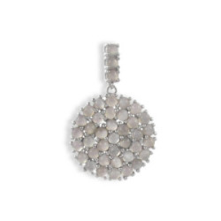SILVER AND MOON STONE PENDANT
