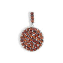PENDANT SILVER AND GARNETS