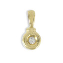 YELLOW GOLD DIAMOND PENDANT