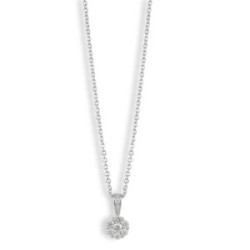 NECKLACE WHITE GOLD AND 7 DIAMONDS