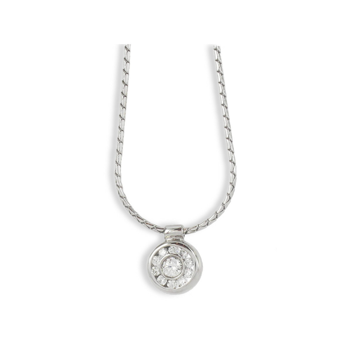 WHITE GOLD DIAMOND NECKLACE