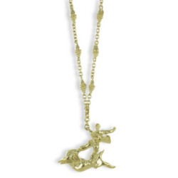 DALI MAN AND DOLPHIN NECKLACE