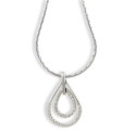 WHITE GOLD PENDANT AND DIAMONDS