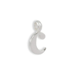 COLGANTE PLATA INICIAL MACIZA