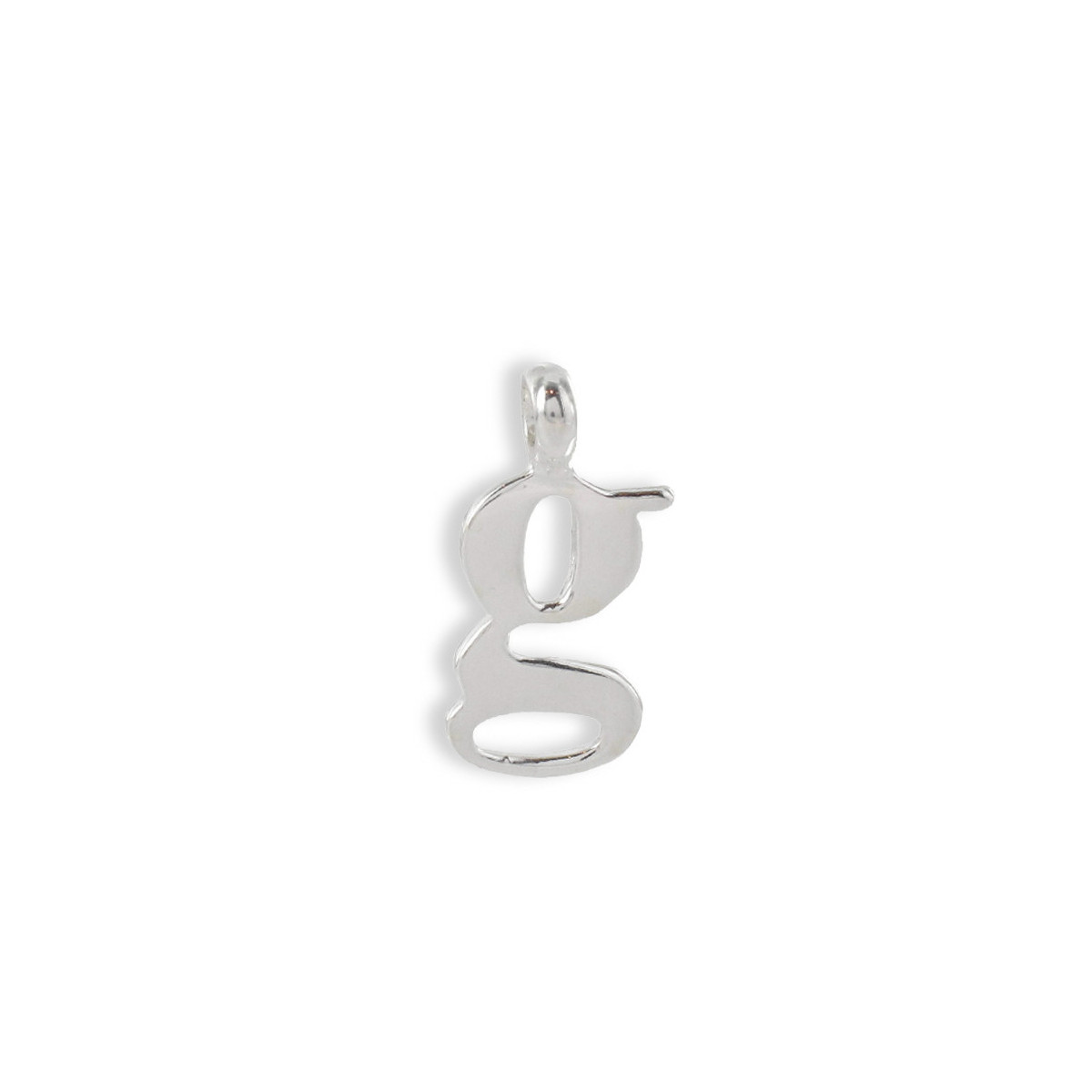 SILVER LETTER PENDANT