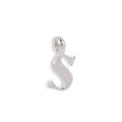 S INITIAL SILVER PENDANT