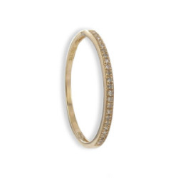 MEDIA ALIANZA DE 23 DIAMANTES EN ORO ROSA 18K 0,066 CT