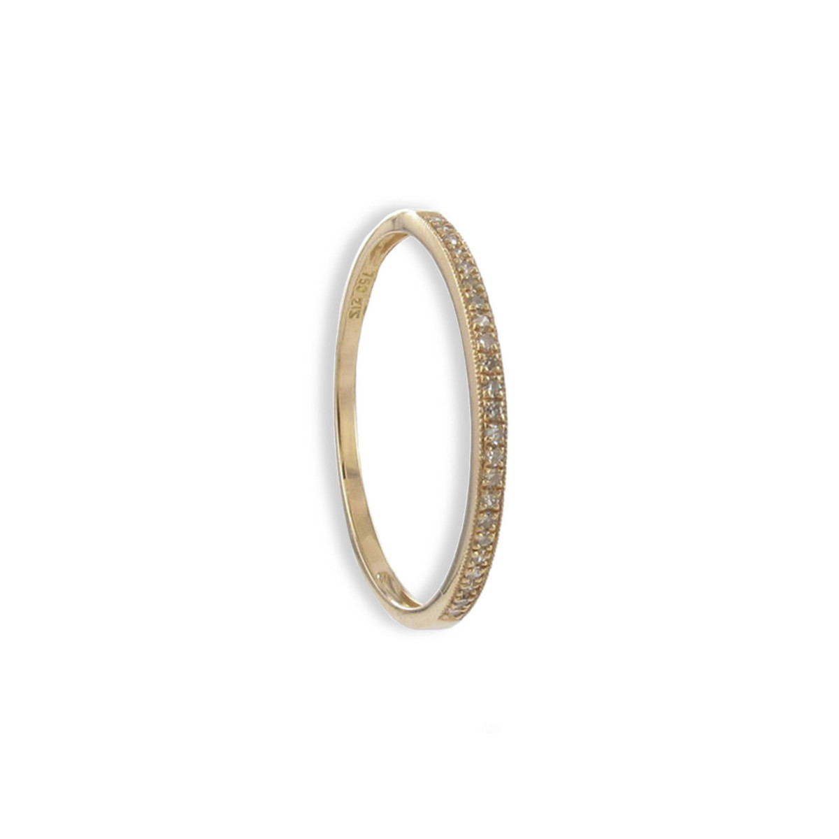 MEDIA ALIANZA DE 23 DIAMANTES EN ORO ROSA 18K 0,066 CT