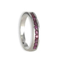 HALF RING 18K GOLD WITH RUBIES