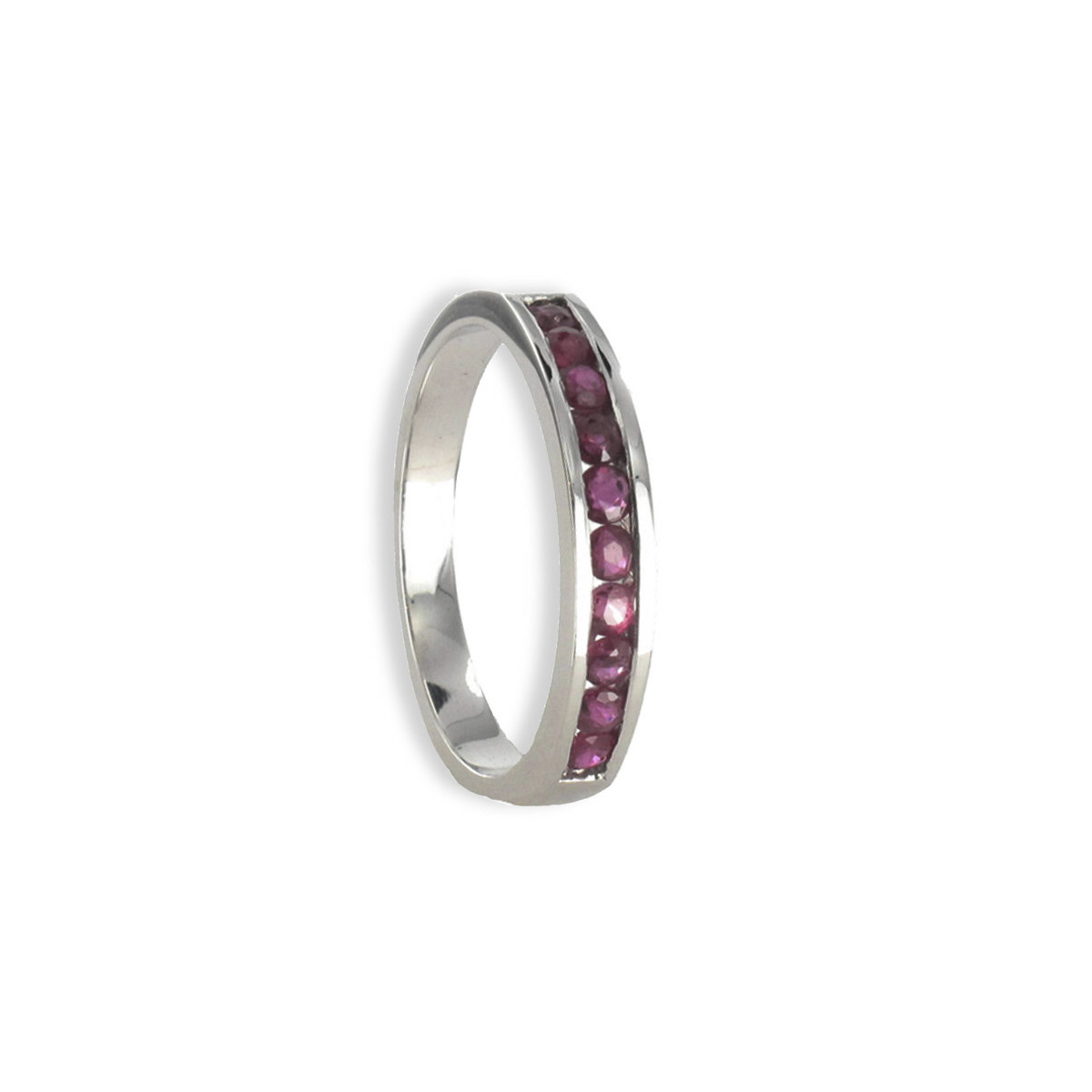 HALF RING 18K GOLD WITH RUBIES