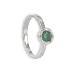 GOLD RING WITH SMALL EMERALD