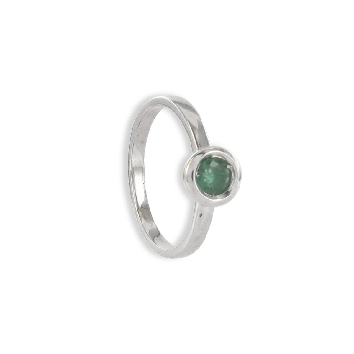 GOLD RING WITH SMALL EMERALD