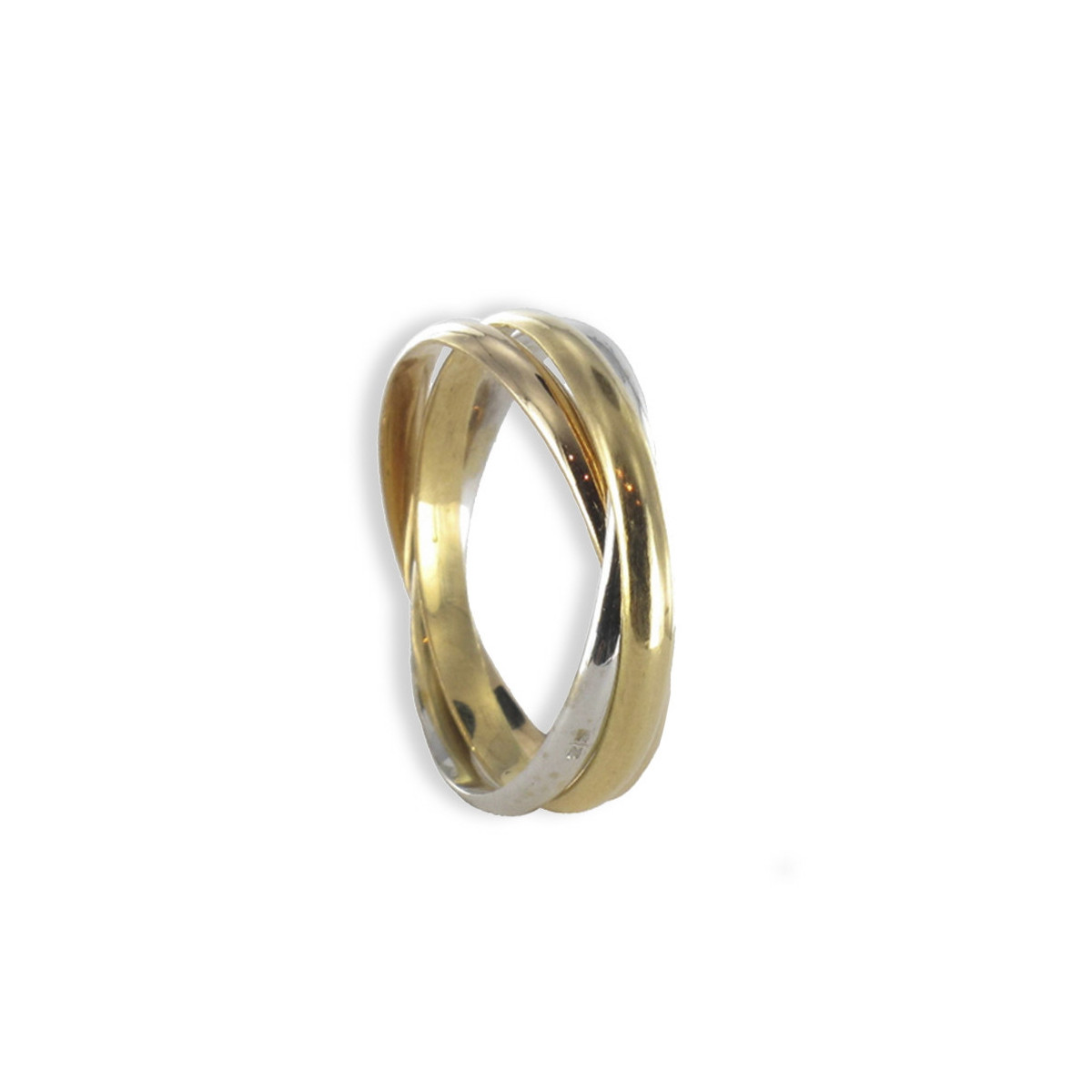 ANILLO 3 AROS 3 OROS 18 KILATES