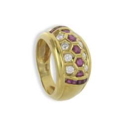 RING DIAMONDS AND RUBIES 1,78 KTES