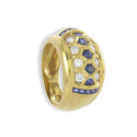 YELLOW GOLD RING WITH PRECIOUS STONES