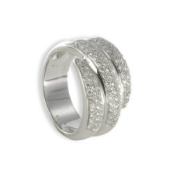 ANELL OR AMB PAVE DIAMANTS 0,76 KTES