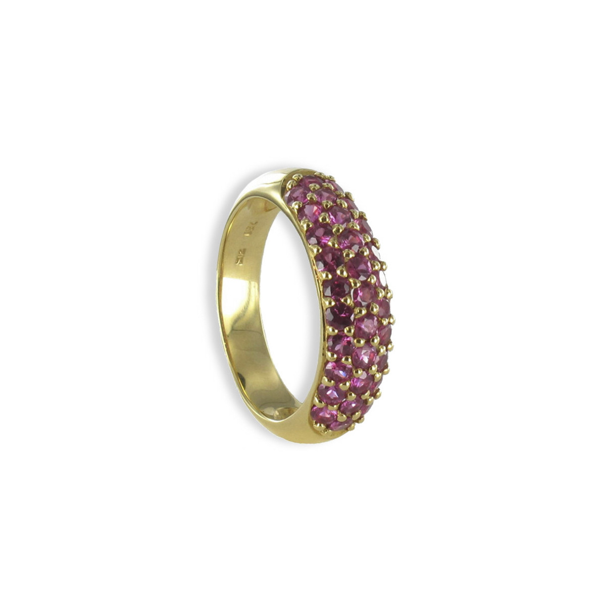 GOLD AND PINK SAPPHIRES RING