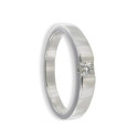 SOLITARIO ORO BLANCO 18K CON DIAMANTE PRINCESA 0,18CT SOLITARIO ORO BLANCO 18K CON DIAMANTE PRINCESA 0,18CT