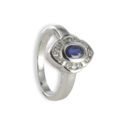 RING IN GOLD WITH SAPPHIRE 0.65 CARAT