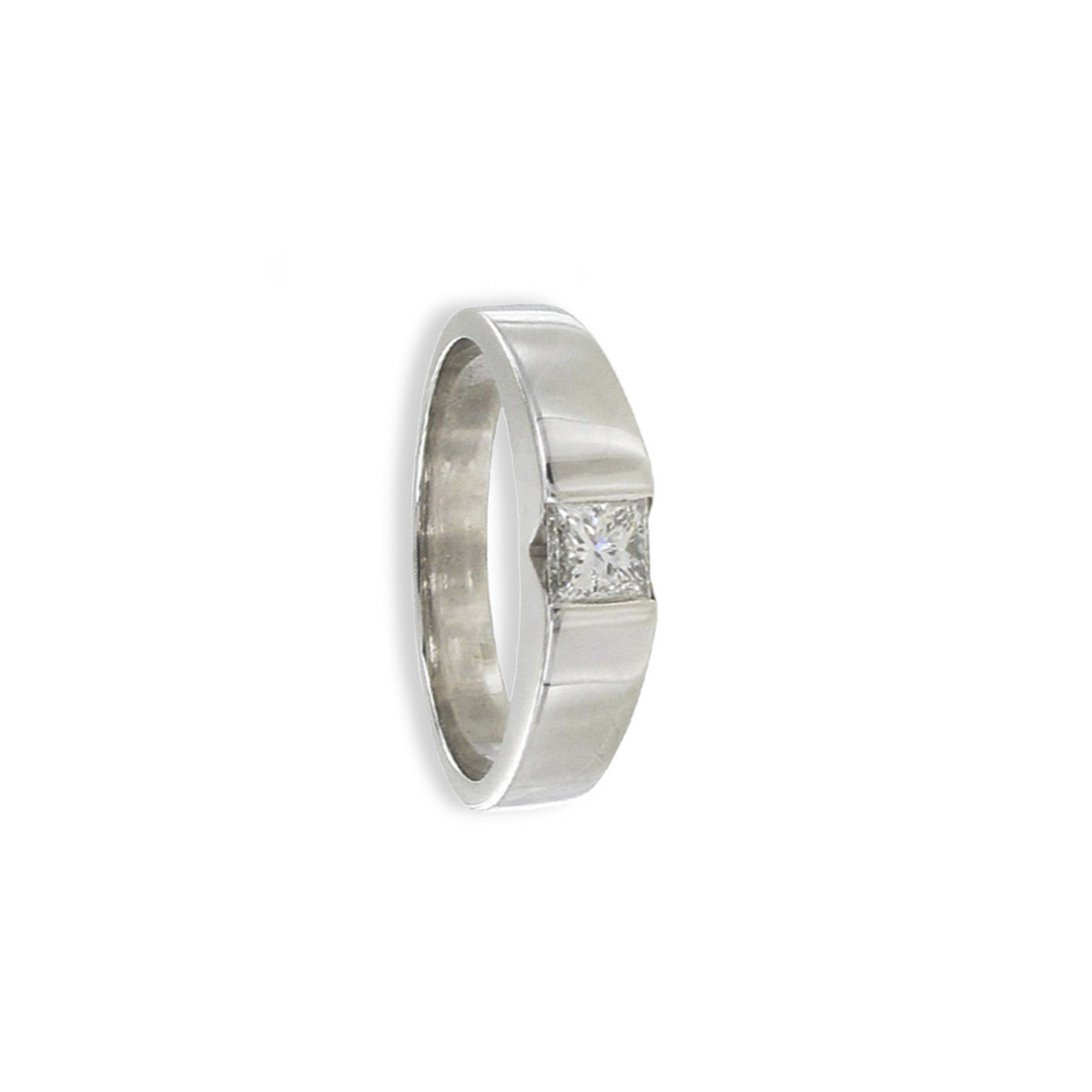 SOLITARI MODERN AMB DIAMANT PRINCESA 0,40 KTES