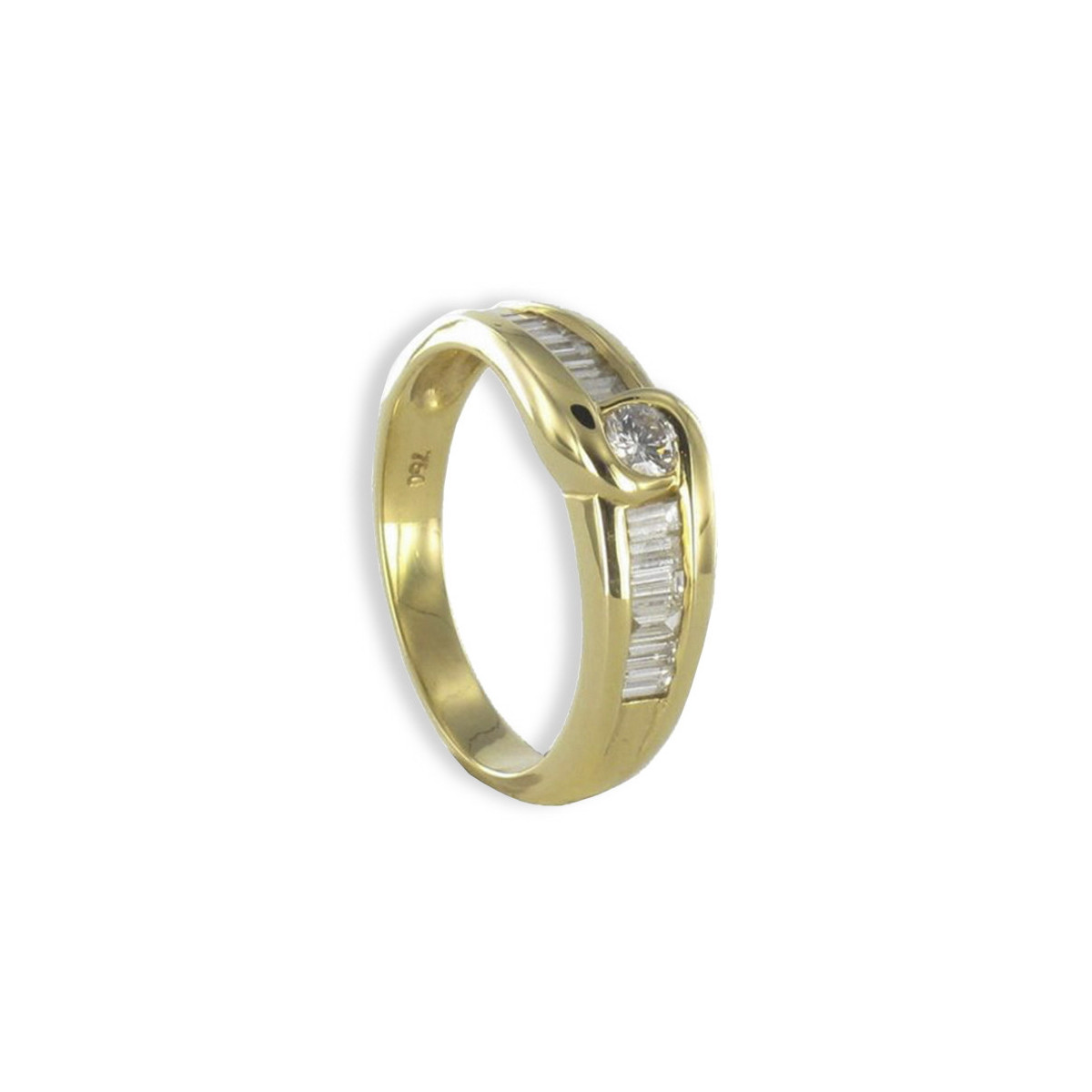 ANILLO ORO Y DIAMANTES 0,59 KTES