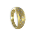 YELLOW GOLD RING WITH DIAMONDS 0,41 KTES