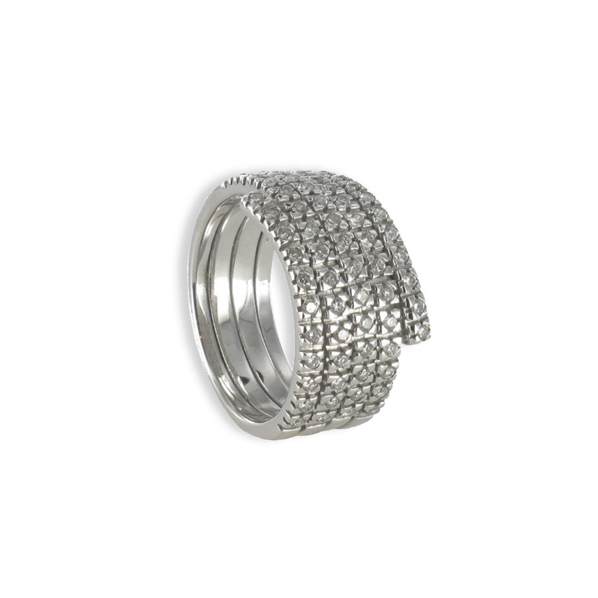 ANILLO ORO ESPIRAL DIAMANTES