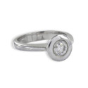 SOLITARIO ORO BLANCO 18K CON DIAMANTE NATURAL 0,60 CT