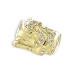 ANILLO ORO PANTERA CON DIAMANTES