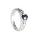 WHITE GOLD RING WITH SAPPHIRE 0.66 KTES