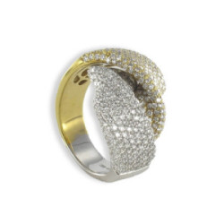 GOLD AND DIAMOND RING 2,18 KTES