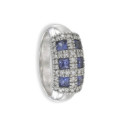 WHITE GOLD RING WITH 6 SAPPHIRES 0.90 CARATS