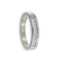 MEDIA ALIANZA DE 9 DIAMANTES EN ORO BLANCO 18K 0,22 CT MEDIA ALIANZA DE 9 DIAMANTES EN ORO BLANCO 18K 0,22 CT