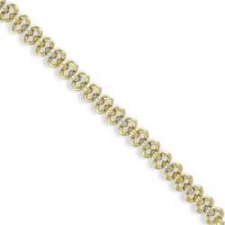 ARTICULATED TWO GOLD BRACELET