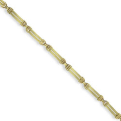 PULSERA ORO AMARILLO MATE Y BRILLO