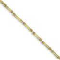 PULSERA ORO AMARILLO MATE Y BRILLO