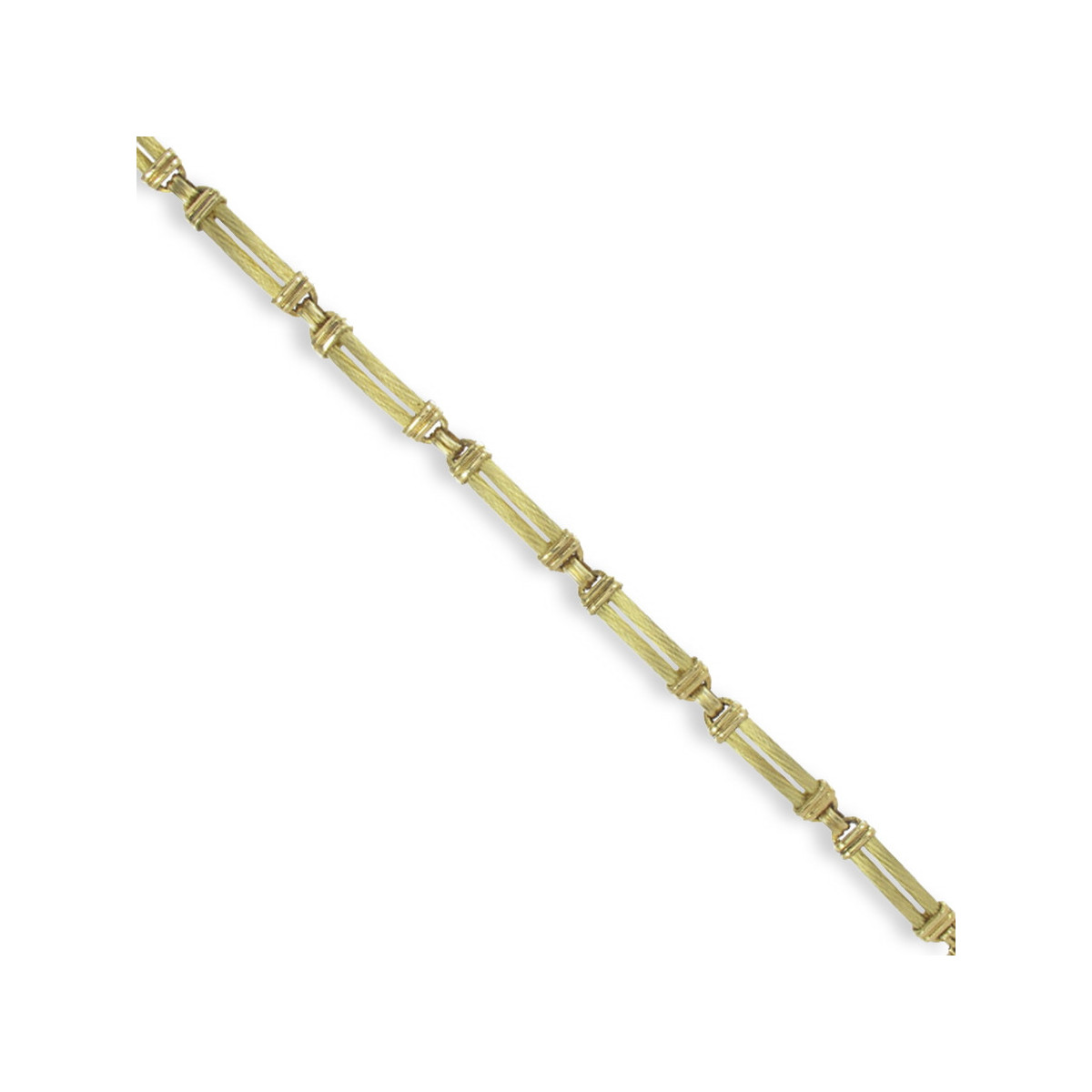 PULSERA ORO AMARILLO MATE Y BRILLO