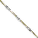 PULSERA MACIZA 2 OROS DE 18 KILATES