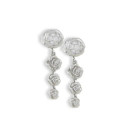 PENDIENTES LARGOS 3 ROSAS ORO