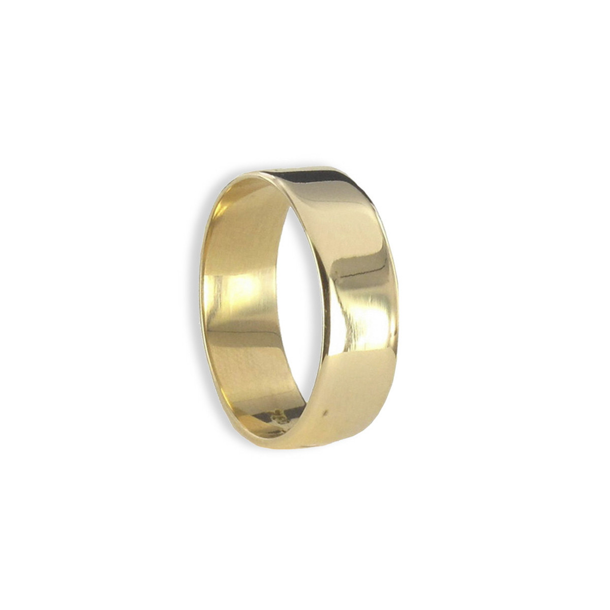 RING 6 MM YELLOW GOLD BRIGHTNESS