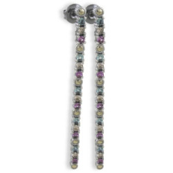 ARTICULATED EARRINGS WITH STONES