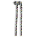 ARTICULATED EARRINGS WITH STONES