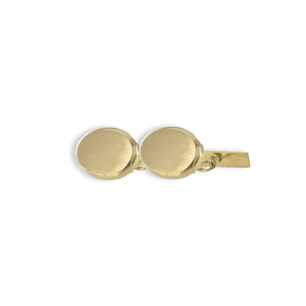 OVAL GOLD CUFFLINKS