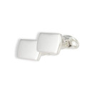 RECTANGULAR SILVER CUFFLINKS