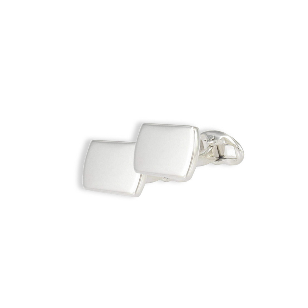 RECTANGULAR SILVER CUFFLINKS