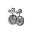 SILVER EARRINGS WITH PENDANT