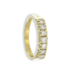 MITJA ALIANÇA DE DIAMANTS EN OR GROC 18K 0,46 CT