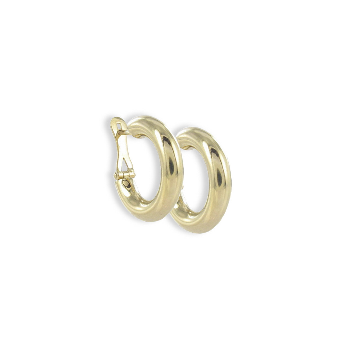 BRIGHT YELLOW GOLD EARRINGS