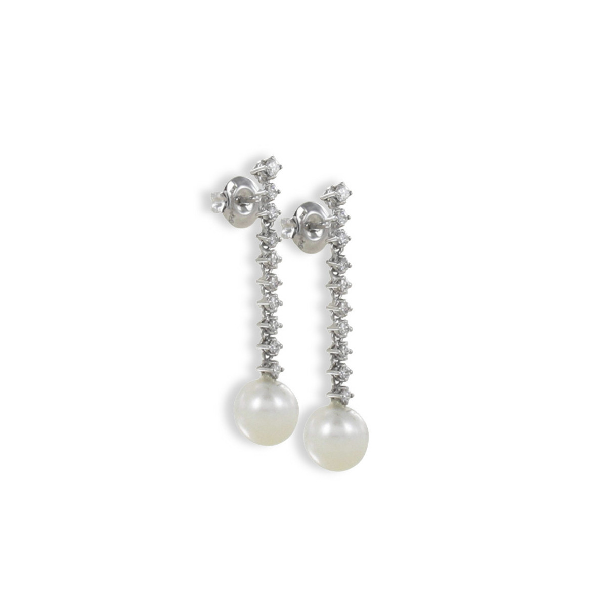 DIAMOND AND AUSTRALIAN PEARL EARRINGS